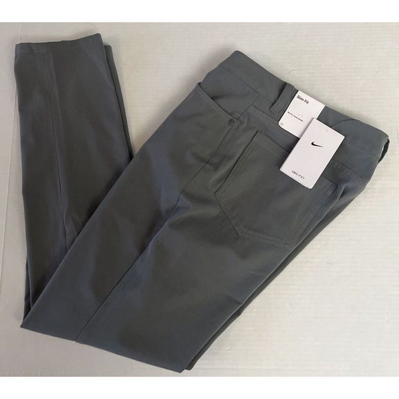 Nike BV6081 084 Women's Sz 4 Gray DRI-FIT Slim Fit Golf Pants - Picture 12 of 14